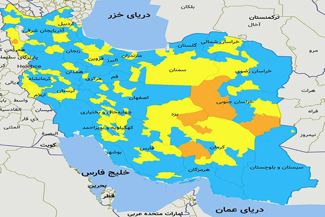 استان زنجان رخت آبی کرونایی بر تن کرد