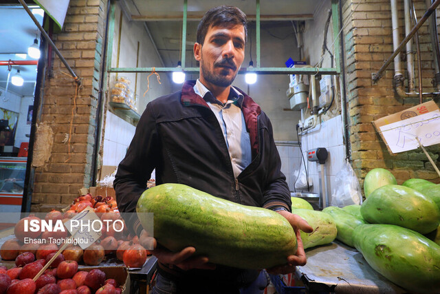 بازار شب یلدا در زنجان