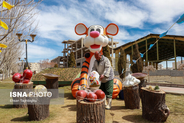 زنجان مزین به المان‌های نوروزی