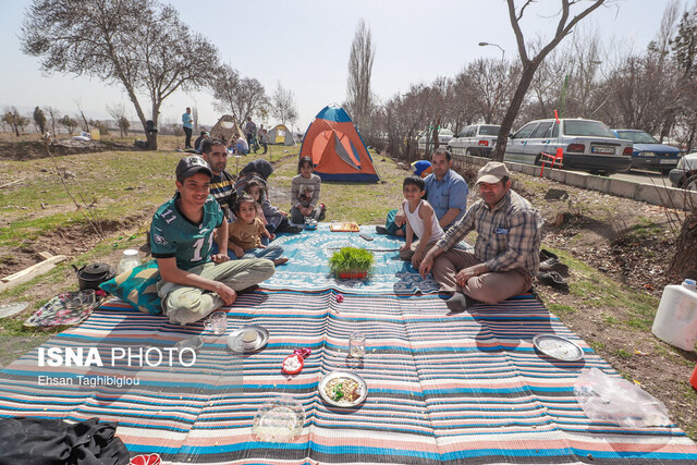 زنجانیها سیزدهبدر را در دامان طبیعت سکنی گزیدند