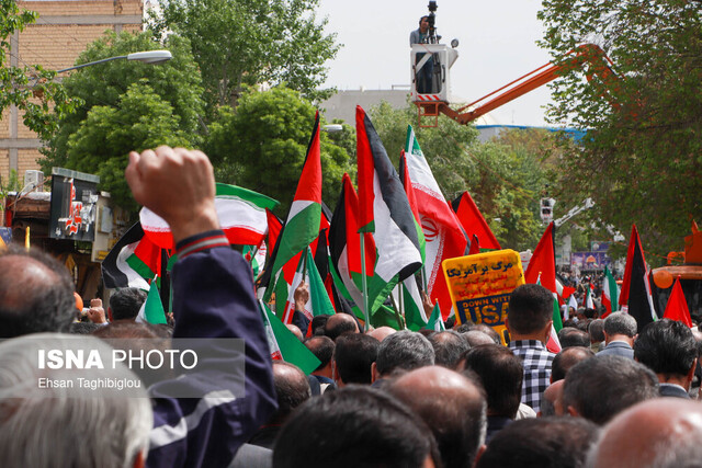 حضور حماسی مردم زنجان در راهپیمایی روز قدس