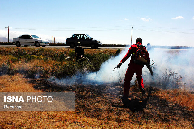 مراتعی که در آتش بیمهری انسانها میسوزند