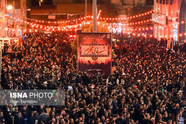 زنجانی‌ها سیاه‌پوش امام حسین (ع) شدند