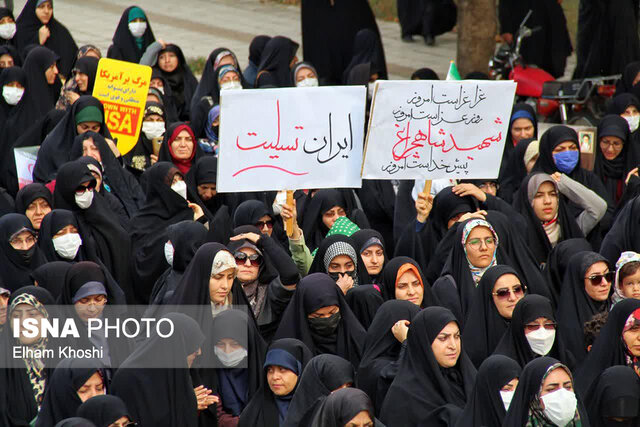  راهپیمایی محکومیت حمله تروریستی به حرم مطهر شاهچراغ (ع) در زنجان