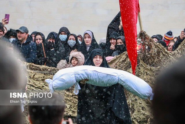 تشییع پیکر پاک شهدای گمنام دفاع مقدس - زنجان