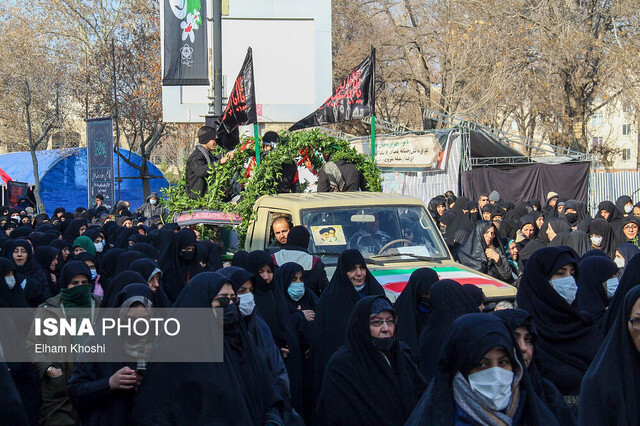 تشییع پیکر پاک شهدای گمنام دفاع‌مقدس در زنجان