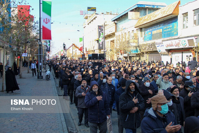 تشییع پیکر پاک شهدای گمنام دفاع‌مقدس در زنجان