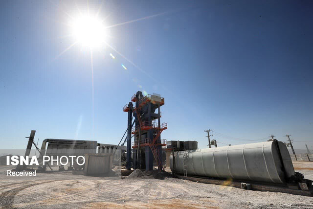 کارخانه آسفالت کندوان زنجان افتتاح شد