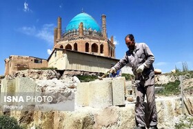 فاز دوم مرمت بخش جنوبی ارگ گنبد سلطانیه آغاز شد
