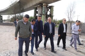 بازدید معاون استاندار زنجان از پروژه محور شهیدان کریمی