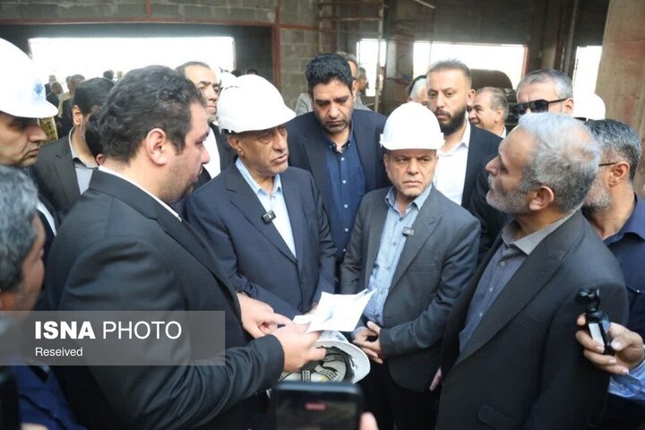 بازدید معاون اجرایی رئیس جمهوری از روند احداث بیمارستان حضرت رسول اکرم (ص) خدابنده