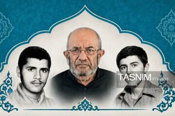 پدر شهیدان نقدی در زنجان به فرزندان شهیدش پیوست